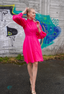 Golightly Belle Kjole - Dark Pink