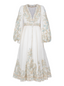 Golightly Hazel kjole: Long - Off White Print