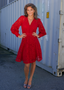 Golightly Lace kjole - Deep Red