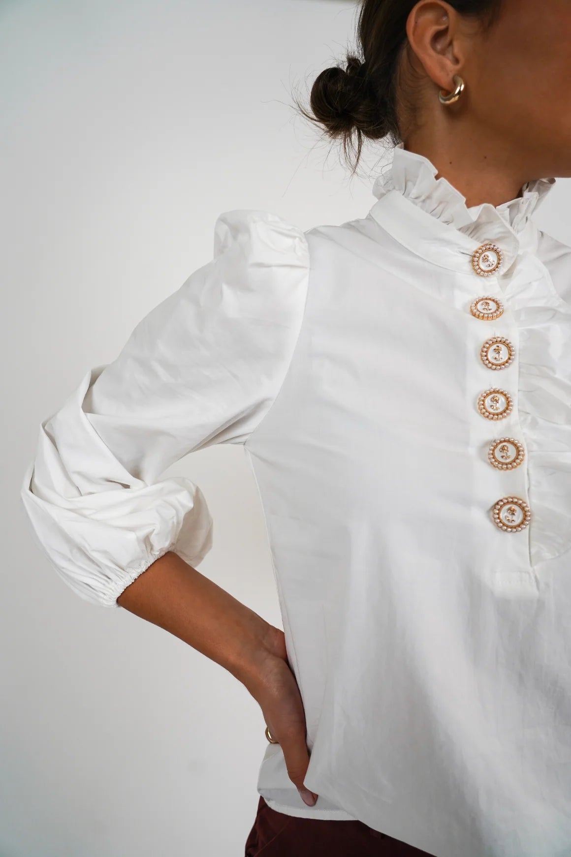 Golightly Sally Bluse - White