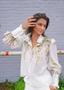 Golightly Wisteria Print Bluse - Floral