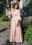 Golightly Queen kjole: Long - Dusty Pink