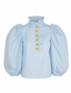 Golightly Sally Blouse - Light Blue/gold