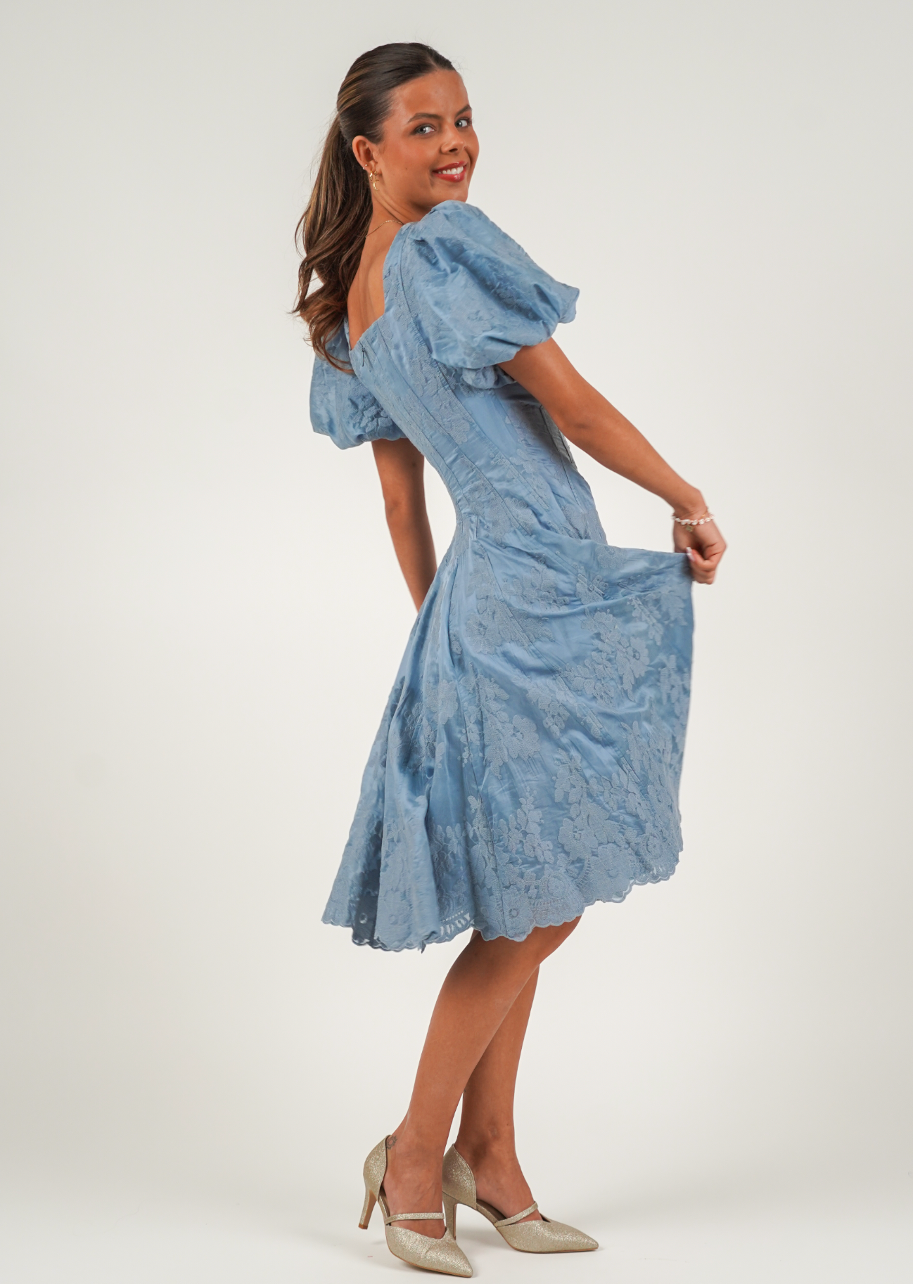 Queen Dress: Long - Dusty Green