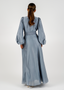 Golightly Queen Kjole: Long - Dusty Blue