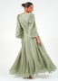Golightly Queen kjole: Long - Dusty Green