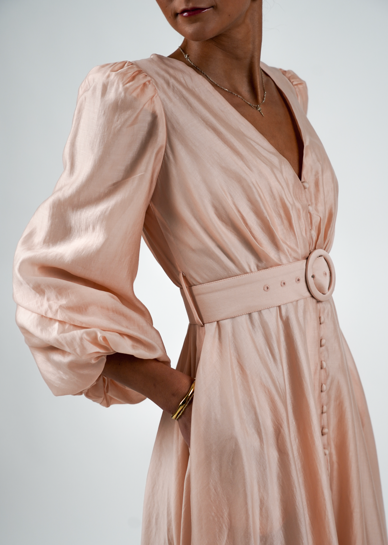 Queen kjole: Long - Dusty Pink