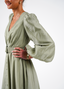 Golightly Queen kjole: Long - Dusty Green
