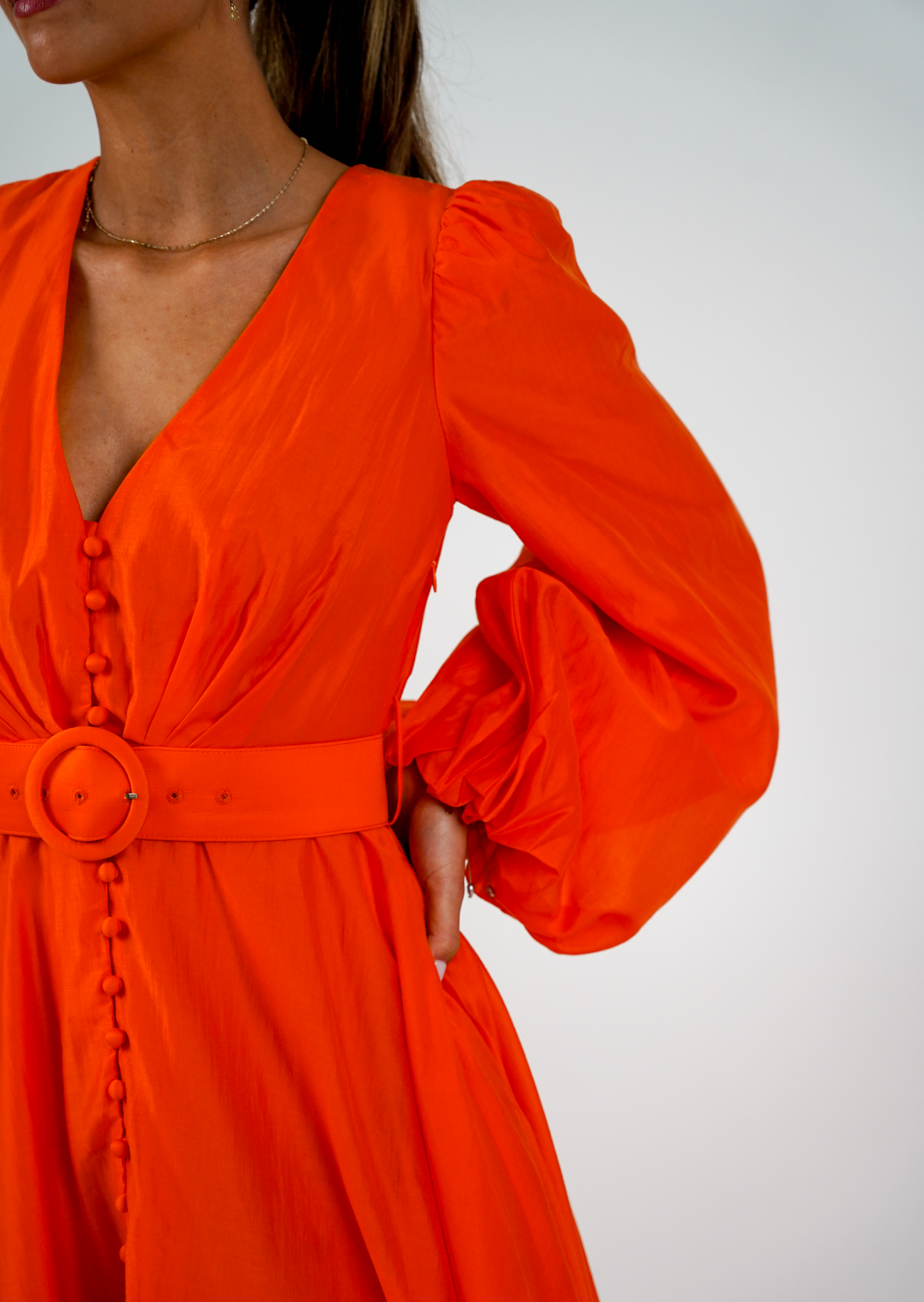 Queen kjole: Long - Orange