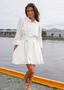 Golightly Abril Kjole - White Linen