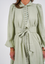 Golightly Abril Kjole - Green Linen