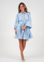 Golightly Abril Kjole - Blue Linen