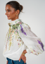 Golightly Wisteria Print Bluse - Floral