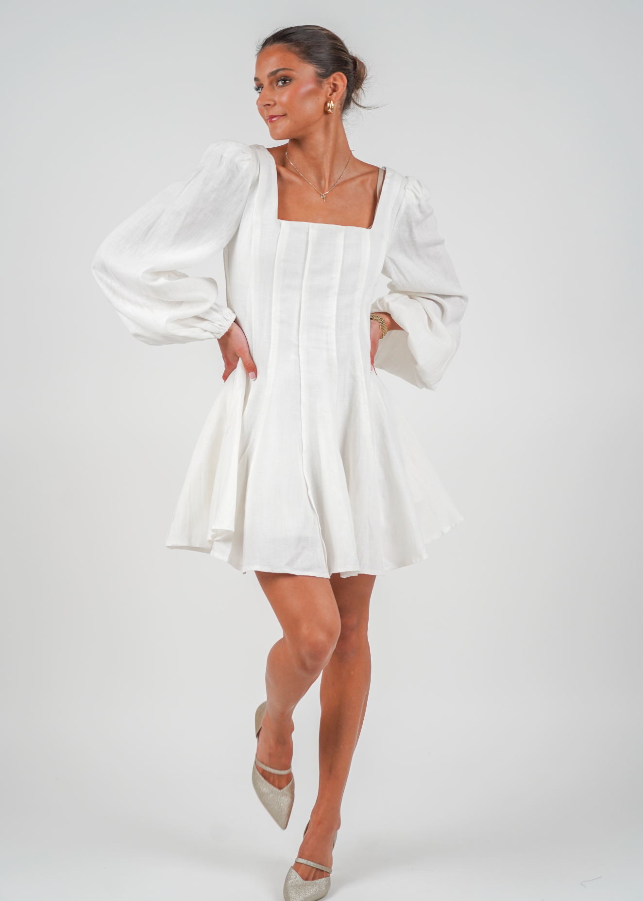 Sophie Dress - White