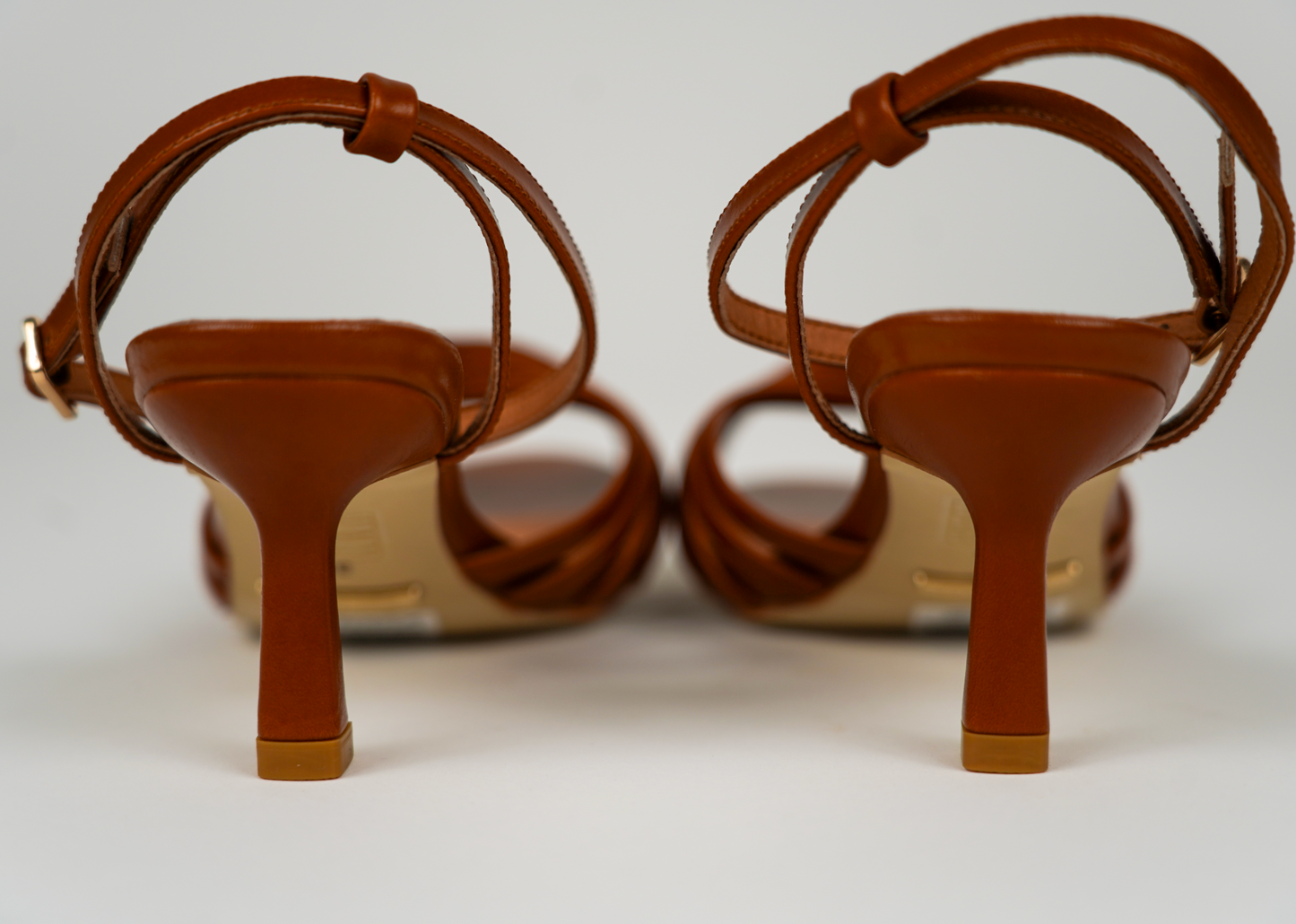Ellemy Leather Sandals - Coqnac Brown