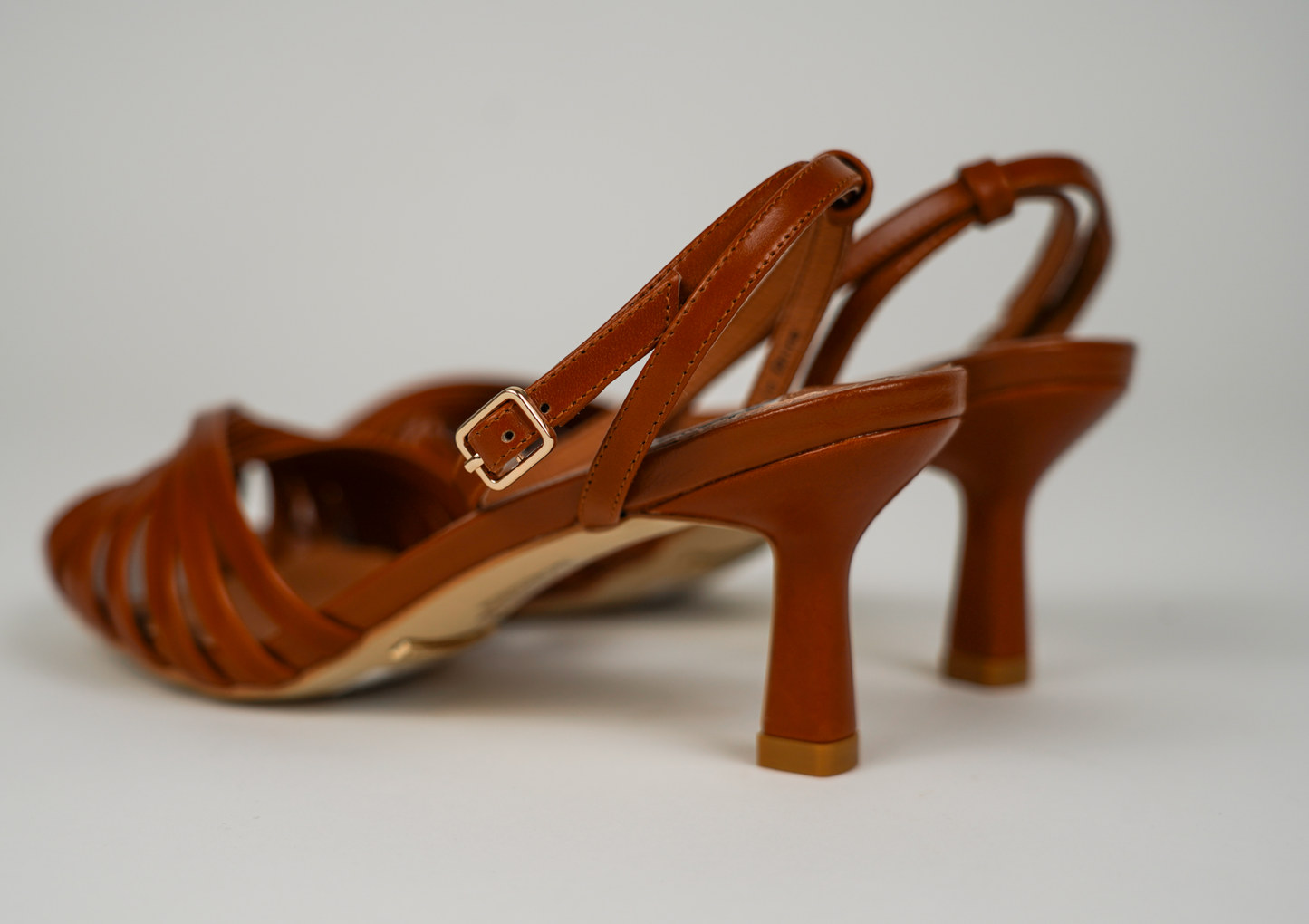 Ellemy Leather Sandals - Coqnac Brown