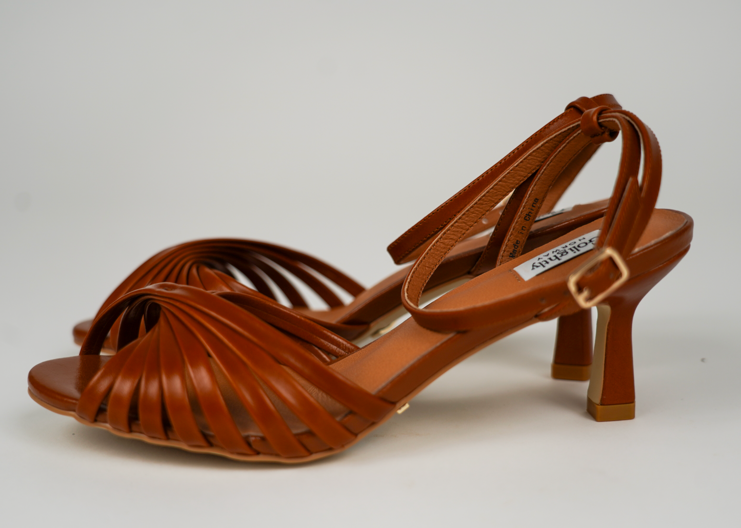 Ellemy Leather Sandals - Coqnac Brown