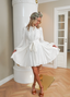 Golightly Abril Kjole - White Linen