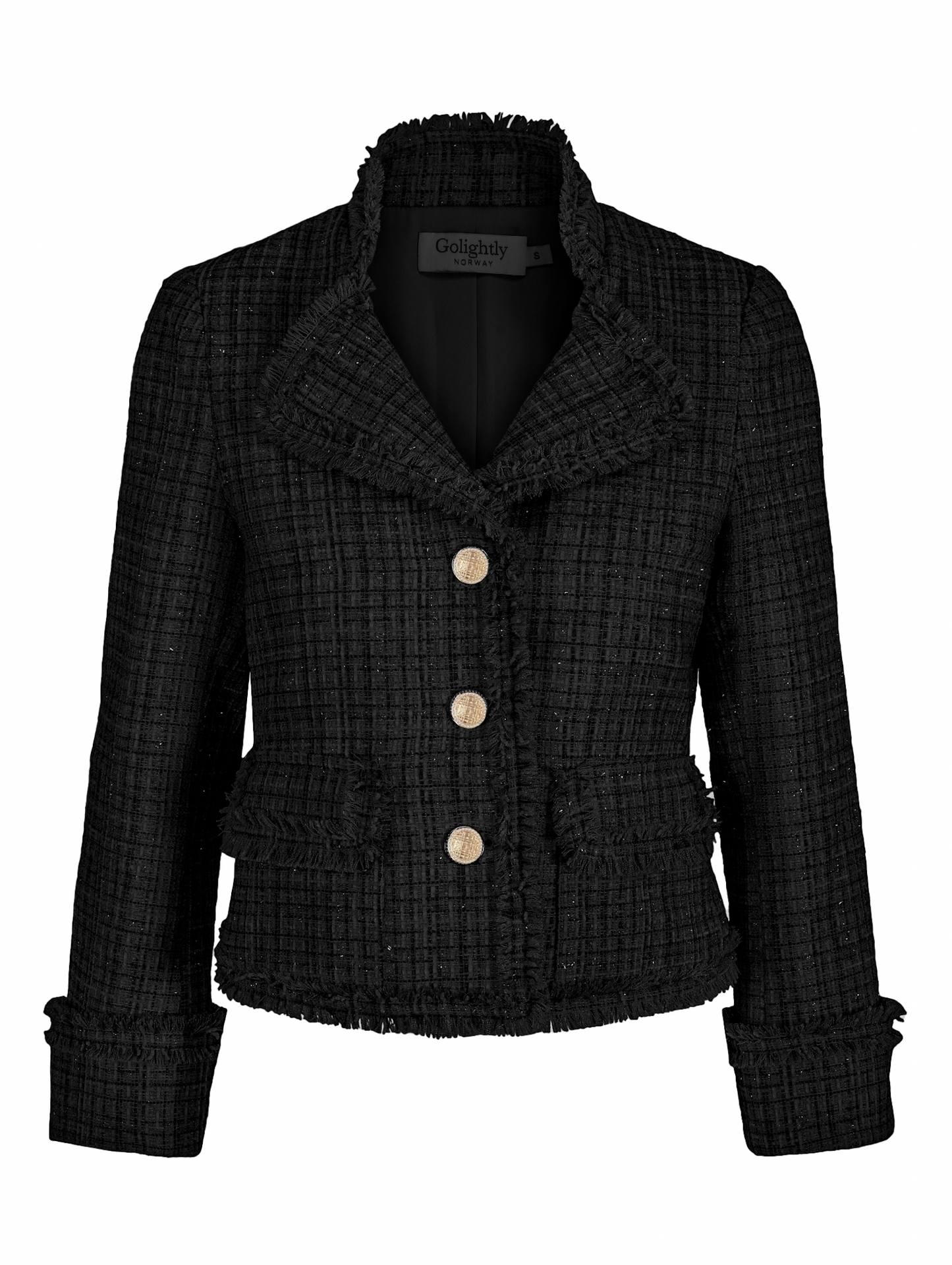 Golightly Tweed Jacket - Black