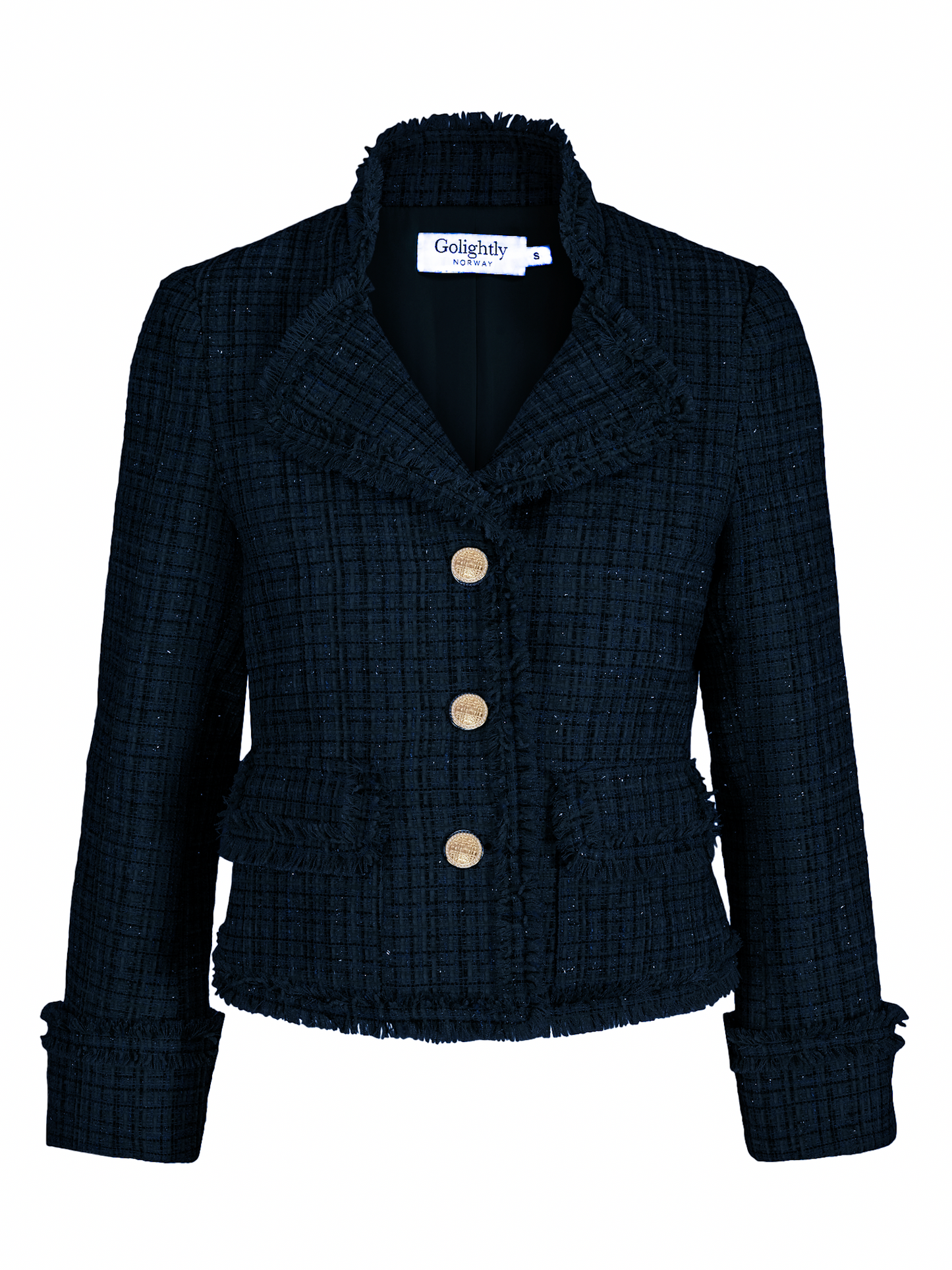 Golightly Tweed Jacket - Navy