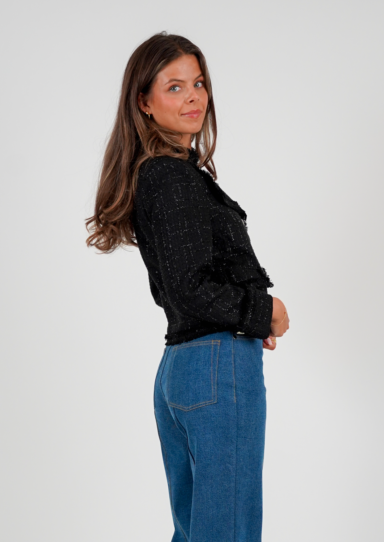 Golightly Tweed Jacket - Black