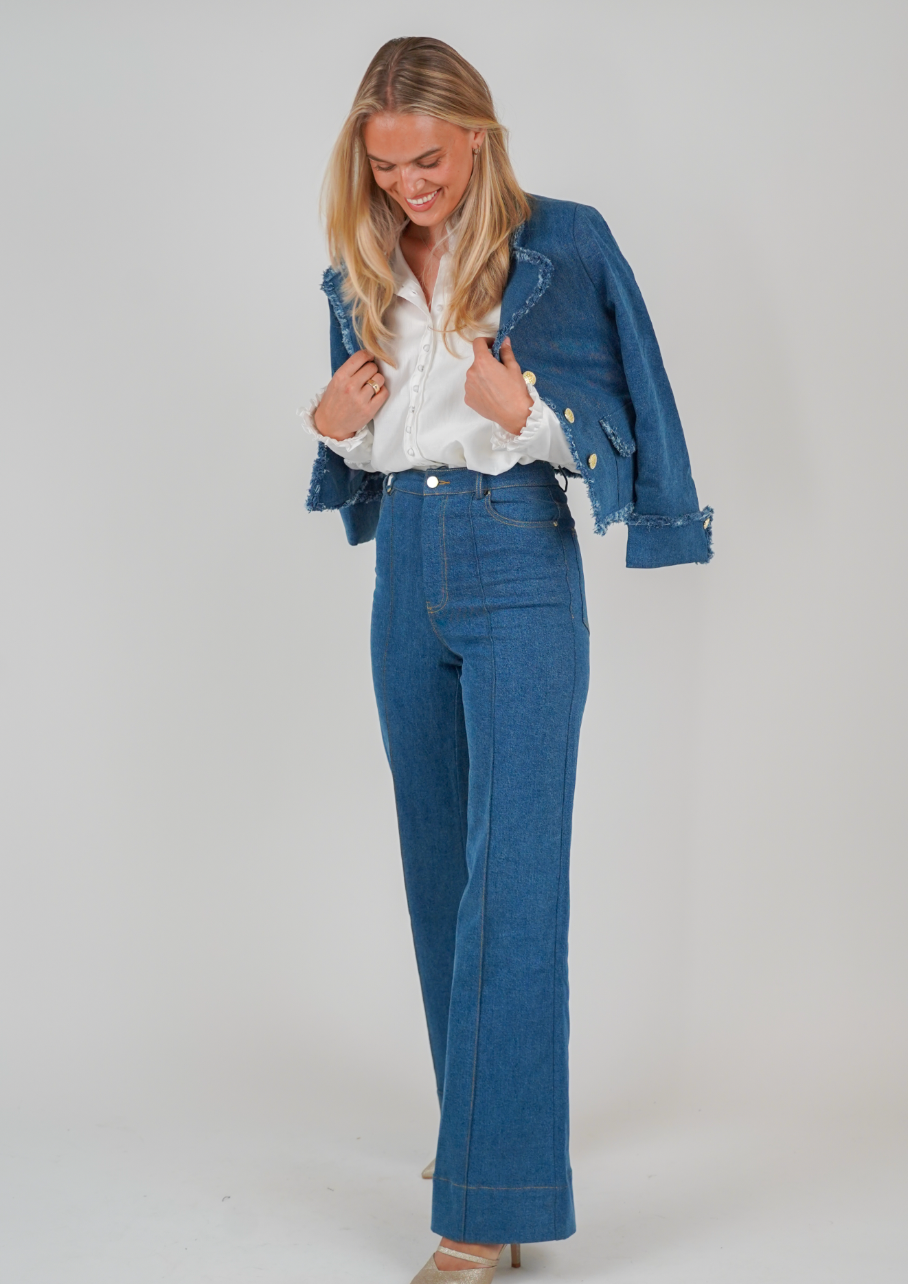 Golightly Jane Jacket - Washed Denim