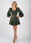Golightly Sophie Satin kjole - Deep Green