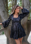 Golightly Sophie Sequin kjole - Black
