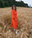 Bohemian Kjole - Orange
