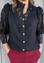 Golightly Flower blouse - Black