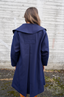 Golightly Trenchcoat - Deep Blue & Coral
