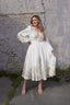 Golightly Hazel kjole: Long - Off White Print