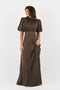 Golightly Holly kjole: Long - Coffee Brown