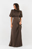 Golightly Holly kjole: Long - Coffee Brown