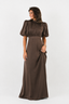 Golightly Holly kjole: Long - Coffee Brown