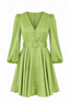 Golightly Queen Satin kjole - Green