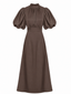 Golightly Holly kjole: Long - Coffee Brown