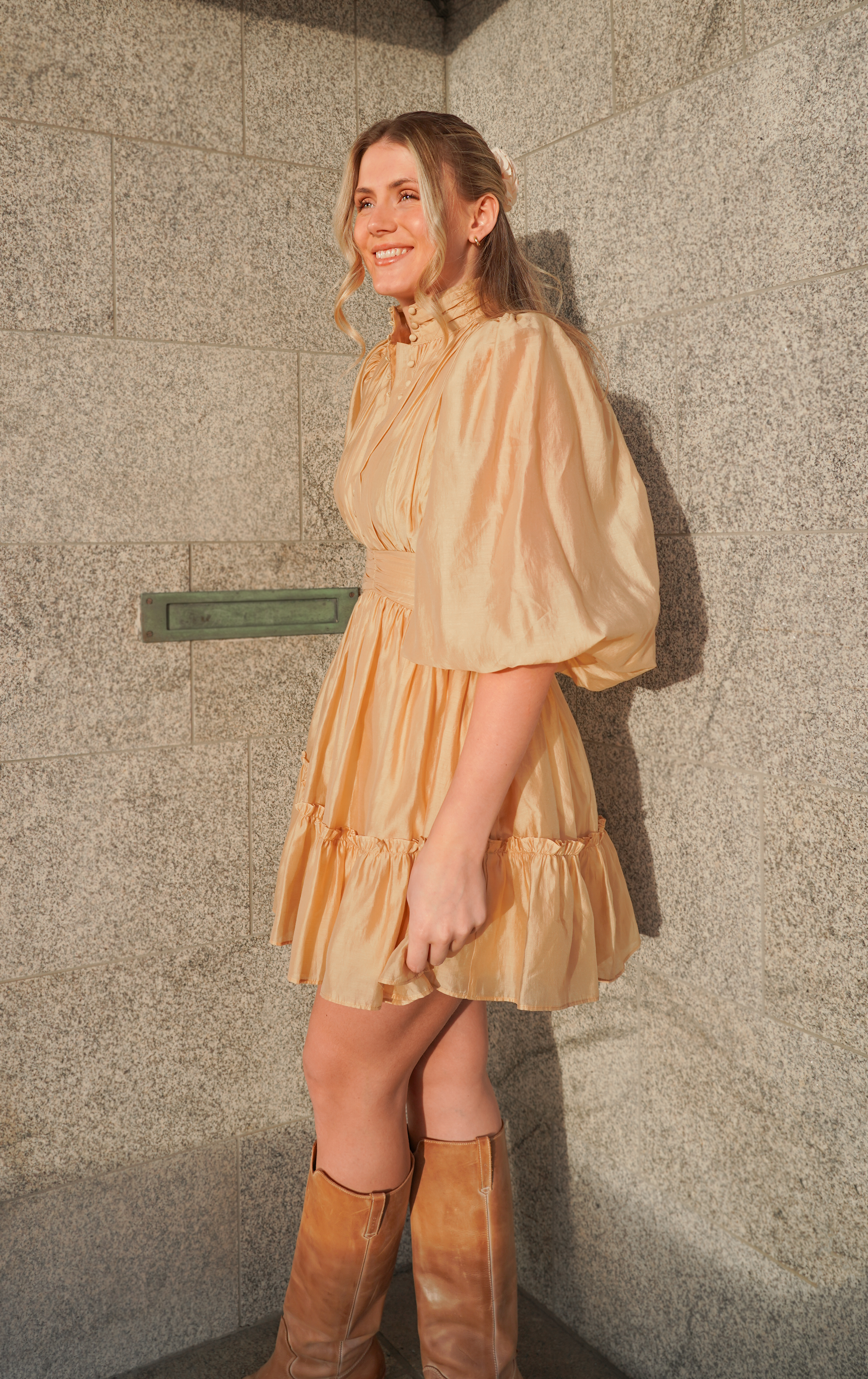 Vanity Dress - Dusty Yellow