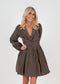 Golightly Maeve Satin kjole - Coffee Brown