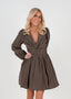 Golightly Maeve Satin kjole - Coffee Brown