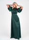 Golightly Holly kjole: Long - Emerald Green