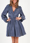 Golightly Maeve Satin kjole - Cold Blue