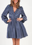 Golightly Maeve Satin kjole - Cold Blue