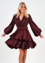 Golightly Abina Satin kjole - Bordeaux