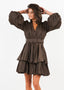 Golightly Abina Satin kjole - Coffee Brown