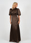 Golightly Holly kjole: Long - Coffee Brown