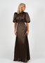 Golightly Holly kjole: Long - Coffee Brown