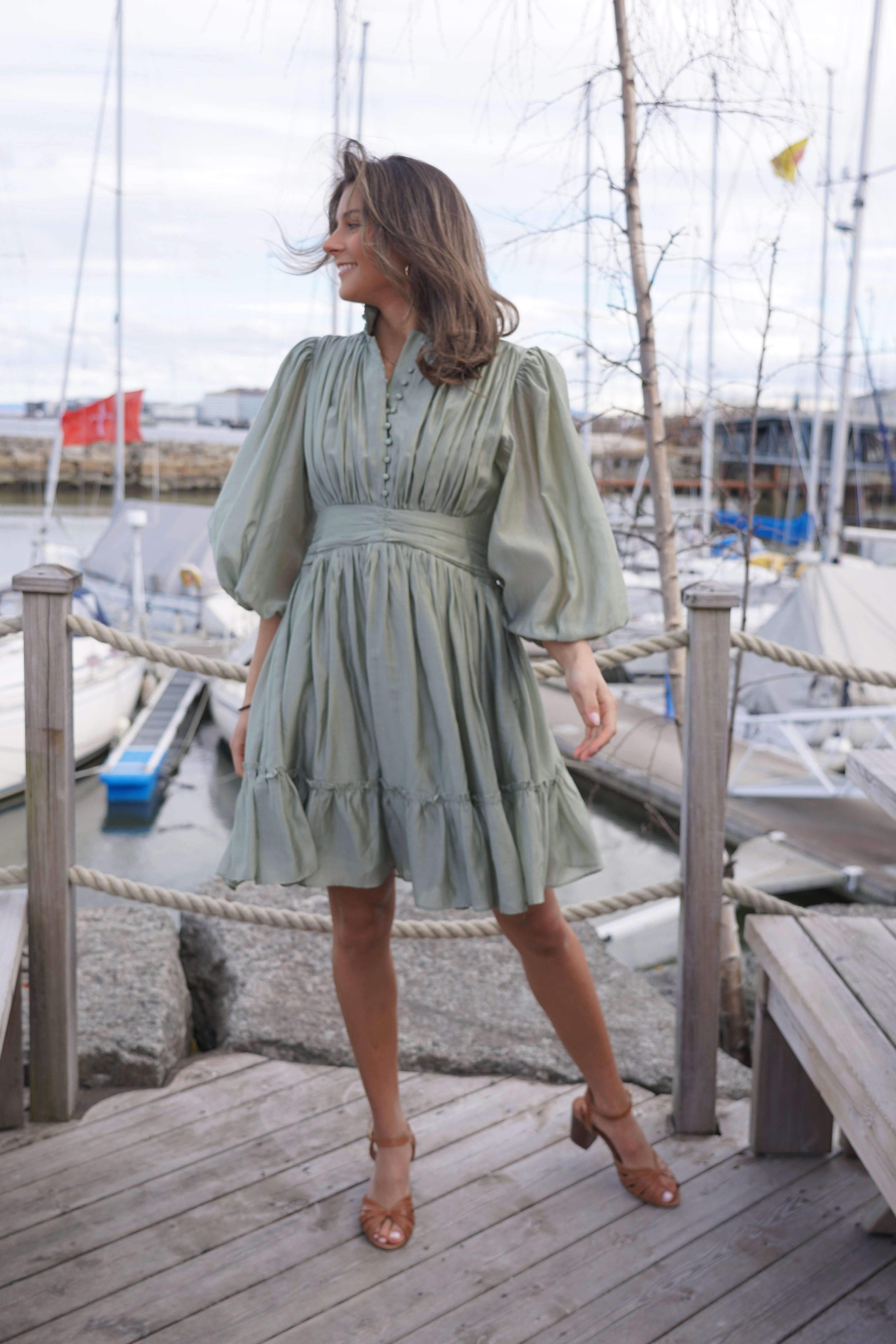 Vanity Dress - Dusty green