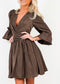 Golightly Maeve Satin kjole - Coffee Brown