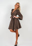 Golightly Maeve Satin kjole - Coffee Brown